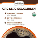 Load image into Gallery viewer, Fresh Roasted Coffee, Organic Colombian | USDA Organic, 100% Single Origin, Kosher | Medium Roast 2 lb (32 oz) Whole Bean