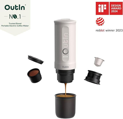 OutIn Nano Portable Electric Espresso Machine with Carrying Bag