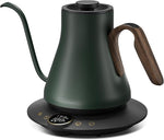 Load image into Gallery viewer, Electric Kettles, INTASTING Gooseneck Electric Kettle, ±1℉ Temperature Control, Stainless Steel Inner, Quick Heating, for Pour Over Coffee, Brew Tea, Boil Hot Water, 0.9L (Forest Green)
