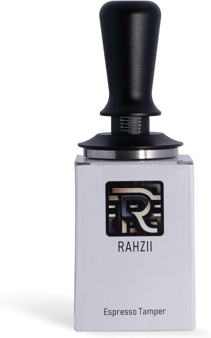 58mm Espresso Tamper, Professional Barista Coffee Tamper, Heavy-Duty Stainless-Steel Flat Base, Ergonomic Handle, Compatible with 58mm Portafilter, Coffee Accessory for Espresso lovers