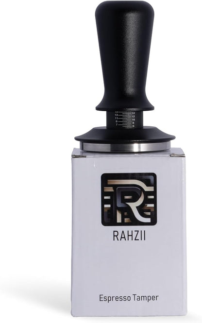 58mm Espresso Tamper, Professional Barista Coffee Tamper, Heavy-Duty Stainless-Steel Flat Base, Ergonomic Handle, Compatible with 58mm Portafilter, Coffee Accessory for Espresso lovers