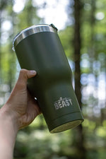 Load image into Gallery viewer, Beast 30 oz Tumbler Stainless Steel Vacuum Insulated Coffee Ice Cup Double Wall Travel Flask (Army Green)