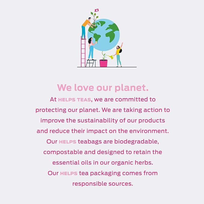 HELPS TEAS | Helps Nursing Mother Tea | Organic herbal blend of fennel, caraway, anise and lemon verbena that will help you during your breastfeeding period | 16 Tea Bags |