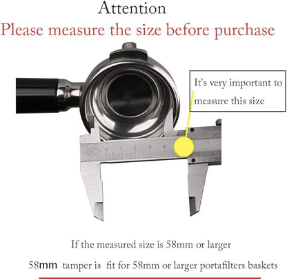 Stainless Steel 58mm Coffee Tamper 100% Stainless Steel Espresso Tamper Tool