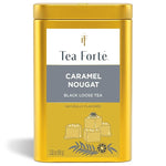 Load image into Gallery viewer, Tea Forte Caramel Nougat Premium Loose Leaf Caffeinated Black Tea Blend Canister, Makes 35-50 Cups