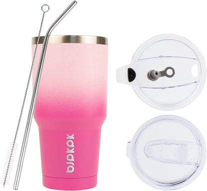 BJPKPK 30 oz Tumbler With Lid And Straw, Travel Coffee Mug,Cherry Blossom