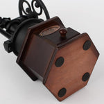 Load image into Gallery viewer, Coffee Grinder,Wooden Coffee Bean Grinder Manual Coffee Grinder Roller, Antique Coffee Mill with Cast Iron Hand Crank for Making Mesh Coffee, Decoration, Best Gift (Brown (six deformation base))