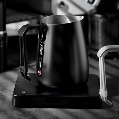 Bincoo Milk Frothing Pitcher,Espresso Milk Frothing Pitcher Stainless Steel 20oz/600ML Coffee Milk Frother Cup with Measurement Lines,Ergonomic Handle for Latte Art & Cappuccino