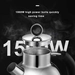Load image into Gallery viewer, ASCOT Electric Kettle, Electric Tea Kettle Hot Water Kettle Stainless Steel Kettle 1.5L 1500W Tea Heater &amp; Boiling Water, Auto Shut-Off and Boil-Dry Protection (Polished Silver)