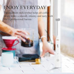 Load image into Gallery viewer, Delm Milk Frother Electric USB Stainless Steel Accessory - Frother Wand Foam Maker for Lattes - Milk Frother Handheld for Cappuccino, Frappe, Matcha, Hot Chocolate - Frother for Coffee (white)