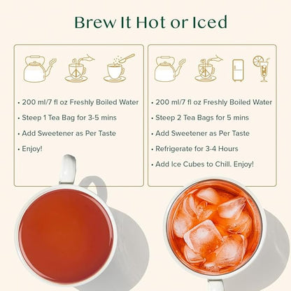 VAHDAM, Vanilla Spiced Chai Tea | 100 Tea Bags | Delicious Blend of Vanilla Masala Chai | Brew Hot, Cold or Iced