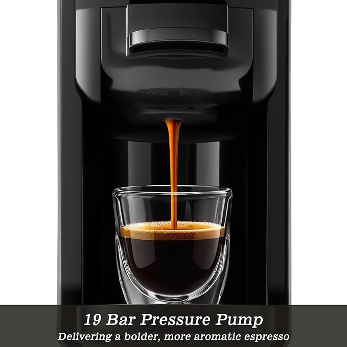 CUSIMAX Single Serve Coffee Machine for K Cup and Nespresso Pods, Fast Brew One Cup Coffee Maker, Customizable Brewing Sizes, Stainless Steel Espresso Machine with 20oz Remevable Water Tank