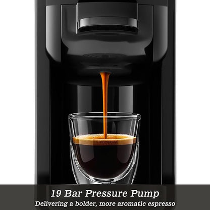 CUSIMAX Single Serve Coffee Machine for K Cup and Nespresso Pods, Fast Brew One Cup Coffee Maker, Customizable Brewing Sizes, Stainless Steel Espresso Machine with 20oz Remevable Water Tank