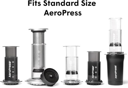 AeroPress Flow Control Filter Cap, Stops Drip for Full Control Over Grind Size & Time, Brew Classics, Espresso Style, Lattes, Cold Brew & More, Fits Standard Size AeroPress Manual Coffee Maker