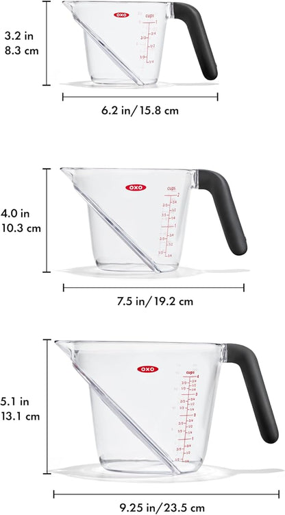 OXO Good Grips 3-Piece Angled Measuring Cup Set