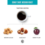 Load image into Gallery viewer, Real Good Coffee Company Donut Shop Medium Roast Whole Bean Coffee - Fresh Roasted Coffee Beans - Pairs with Donuts &amp; Pastries - 32 Oz