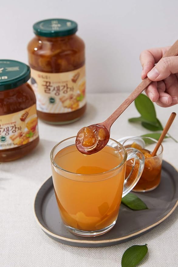 Damtuh Honey Citron Tea & Honey Ginger Tea Bundle Pack 1000g - 2.20lb x 2 Bottle