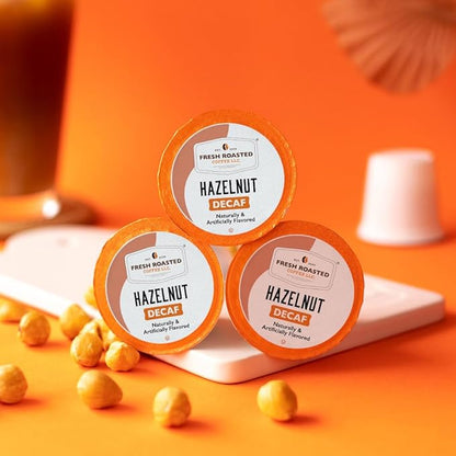 Fresh Roasted Coffee, Decaf Hazelnut, Flavored Coffee Pods, K-Cup Compatible, 24 Count