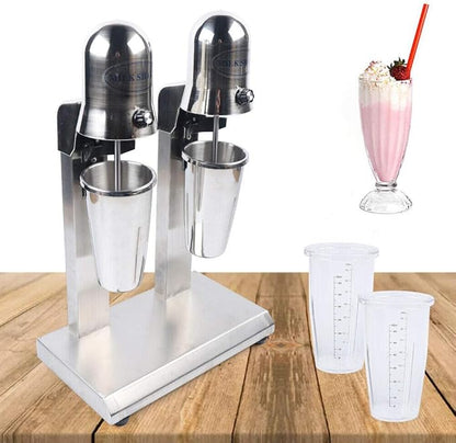 Gdrasuya10 560W Double Head Electric Milkshake Machine Drink Mixer Smoothie Blender, 14000 RPM, 22 oz, Commercial Home Use
