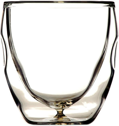 Ozeri Moderna Artisan Series Double Wall Beverage and Espresso Shot Glasses, 2-Ounce, Set of 2