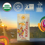 Load image into Gallery viewer, Mayorga Organic Coffee 5lb Buenos Dias - Light Roast Whole Bean Coffee Specialty Grade, 100% Arabica, Slow Roasted, Citrusy and Sweet Flavor with Low Acidity - USDA Organic, Non-GMO, Kosher