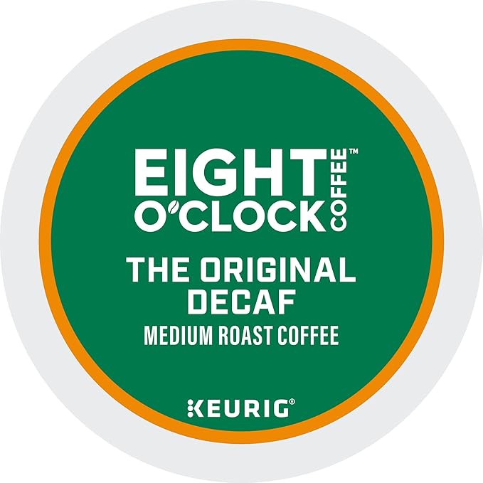 Eight O'Clock Coffee Original Decaf, Keurig Single Serve K-Cup Pods, 60 Count (6 packs of 10)