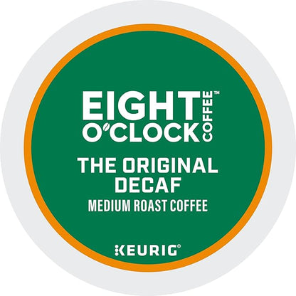 Eight O'Clock Coffee Original Decaf, Keurig Single Serve K-Cup Pods, 60 Count (6 packs of 10)