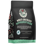 Load image into Gallery viewer, Bones Coffee Company White Chocolate Peppermint Bark Flavored Coffee, Medium Roast Low Acid Arabica Beans Compatible with Auto drip and French Press Coffee Maker, 12 Oz Whole Bean