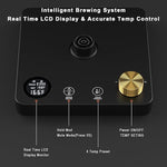 Load image into Gallery viewer, 1200W Gooseneck Kettle with ±1℉ Temperature Control,Pour Over Electric Kettle for Coffee &amp; Tea,Digital Display,4 Temp Preset,12H Keep Warm,100% Stainless Steel,Rapid Heating,1L,Matte Black