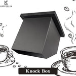 Load image into Gallery viewer, Stainless Steel Espresso Coffee Ground Knock Box Chute, Built-in Desktop Waste Bucket, Bottomless Knocking Residue Box