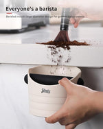 Load image into Gallery viewer, Bincoo Small Coffee Knock Box 4.5 Inch - Espresso Accessories for Coffee Grounds Container - Multifunctional, Suitable for Home &amp; Bar.(White)