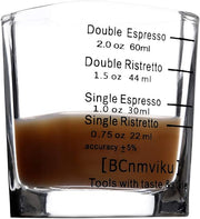 Shot Glasses Measuring cup Liquid Heavy Base Glass Wine Glass Espresso Shot Glass Measurement 2 OZ / 60ML Glass Set for Whiskey, Tequila, Vodka Birthday Gifts Women Men,(Square-4pack)