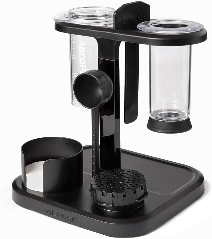 AeroPress Organizer Stand, Durable Coffee Bar Station and Compact Storage Solution Fits Every AeroPress Manual Coffee Maker (Except Premium and Go)