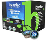 Load image into Gallery viewer, beaniac Organic Kickstarter Colombian, Medium Light Roast, Single Serve Compostable K Cup Coffee Pods, Organic Arabica Coffee, Keurig Brewer Compatible, 30 Count