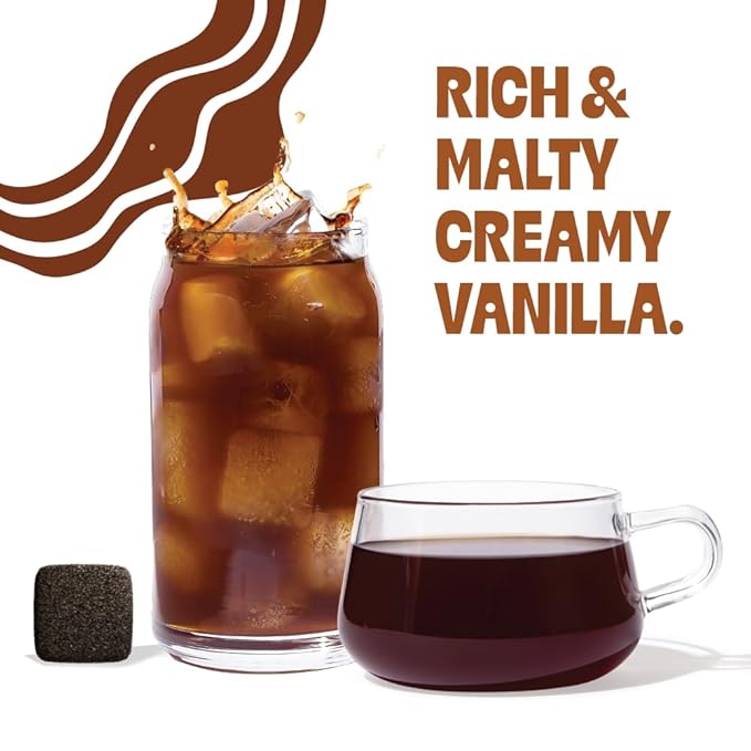 Tea Drops 30 Bulk Pack Organic Vanilla Black Bagless Tea - Loose Leaf, Lightly Sweetened, On-The-Go. Plastic-Free - Iced or Hot