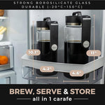 Load image into Gallery viewer, VINCI Express Cold Brew, Electric Cold Brew Coffee Maker in 10 minutes, 4 Brew Strength Settings &amp; Cleaning Cycle, Easy to Use &amp; Clean, Glass Carafe 1.4 Liters Push Button Control