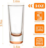 Load image into Gallery viewer, Ruckae 12 Pack 2oz Shot Glasses Set Gradient Colorful Shot Glasses Bulk with Heavy Base Bar Cylinder Glass Shot Cups for Vodka Tequila Whiskey Liquor Cocktail