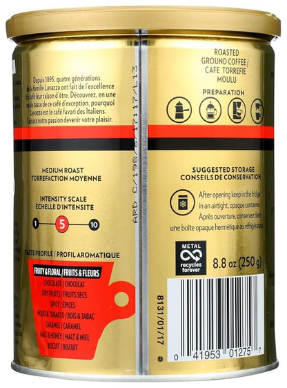 Lavazza Coffee Grnd Qualita Oro Can2