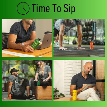 RSTR Green Tea 12 Pack – High Caffeine Iced Tea with 210mg Natural Caffeine – Unsweetened, Zero Added Sugar & Ultra Low Calories – Bottled Green Tea for Immediate Energy Boost