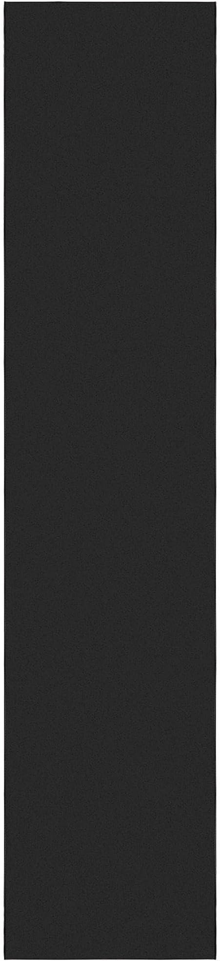 Ottomanson Hallway Runner Rug 2'7" x 12' Non Slip Solid Area Rugs Easy to Clean Laundry Rug Runner Durable & Pet Friendly Floor Carpet Runners for Hallways Entryway Living Room Kitchen, Black