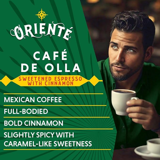 Oriente Dark Roast Instant Coffee, 20 ct, Sweetened Espresso – 100% Arabica Coffee, Instant Hot or Iced Coffee - Just add water