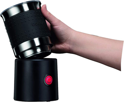 Bistro 13.5oz Bistro Barista Electric Milk Frother, Automatic Temperature Control, Boil-Dry Protection, White