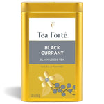Load image into Gallery viewer, Tea Forte Black Currant Premium Loose Leaf Caffeinated Black Tea Blend Canister, Makes 35-50 Cups