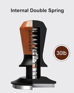 Load image into Gallery viewer, 51mm Espresso Tamper, Coffee Tamper with 30lbs Spring Loaded, Barista Espresso Coffee Tamper with Stainless Steel Ripple Base and Rosewood Handle Fits for All 51mm Espresso Machines