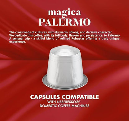 Caffè Borbone Aluminum Espresso Pods for Nespresso Coffee Machines, Intense, Smooth and Rich Italian Roast Coffee - Variety Pack - 100 Count (10 Packs of 10) - NOT compatible with Vertuo machines