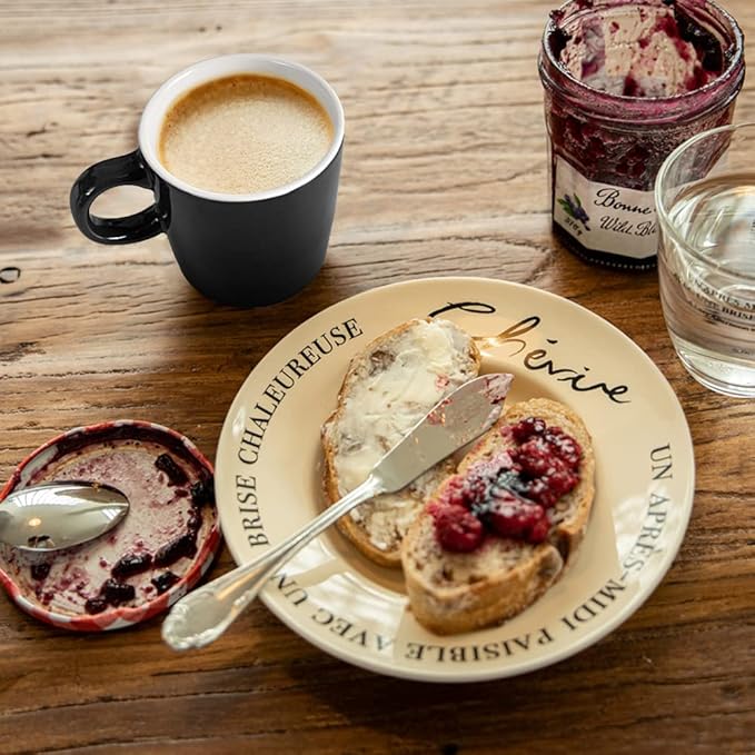 homEdge Mini Porcelain Espresso Cup, 4 Ounces / 120 ml Tiny Ceramic Coffee Mugs Demitasse for Espresso, Tea- Set of 6, Black