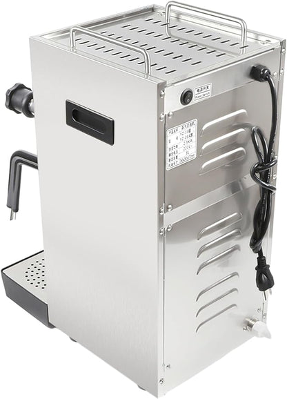 Commercial Milk Frother and Steamer, 8L/270 oz Large Capacity, 110V 2500W Electric Milk Foam Maker Automatic Bubble Water Boiling Machine Stainless Steel Frothing Machine Commercial Milk Steamer