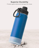 Load image into Gallery viewer, KOODEE 26 oz Insulated Water Bottle Stainless Steel Double Wall Vacuum Metal Sports Water Bottle with Leakproof Spout Lid, Wide Mouth Water Bottle (Navy)