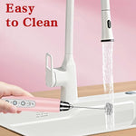 Load image into Gallery viewer, Milk Frother Handheld for Coffee, Electric Whisk 3 Speed Adjustable, Drink Mixer with Stainless 3 Whisks, Rechargeable Hand Frother Wand, Foam Maker for Latte Cappuccino Hot Chocolate Egg Pink