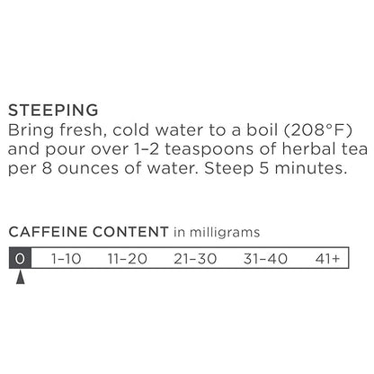 Tea Forte Serenity Premium Organic Loose Leaf Caffeine-Free Herbal Tea Blend Canister, Makes 35-50 Cups